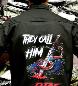 pure cotton og back printed shirt